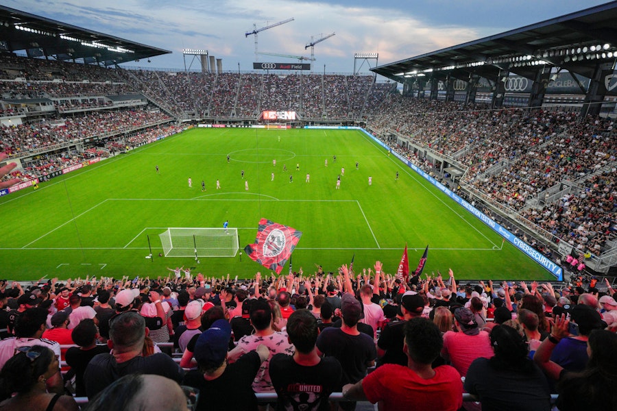 Audi Field during a DC United Game