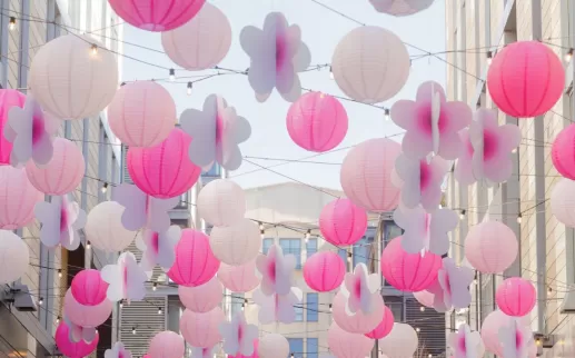 Cherry Blossom lanterns at CityCenter Header