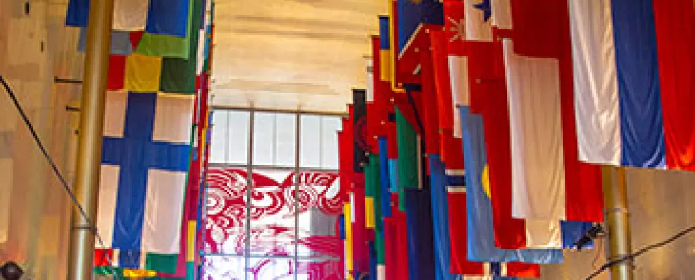 International Flags at Kennedy Center