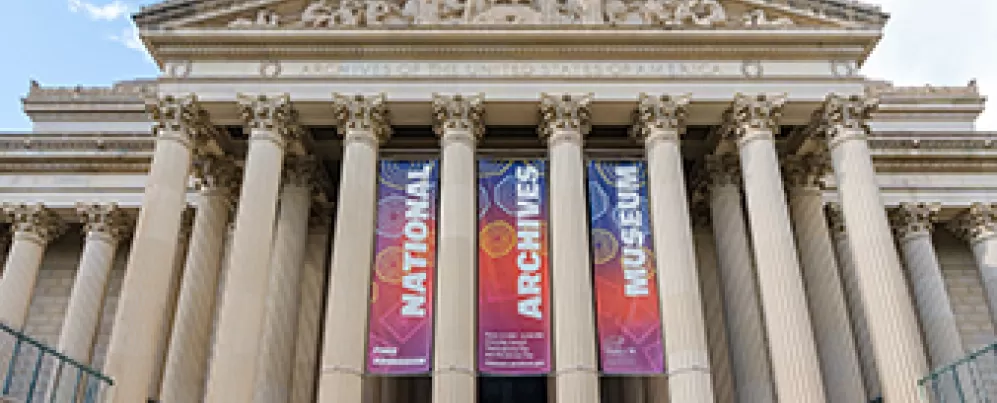 National Archives outside building