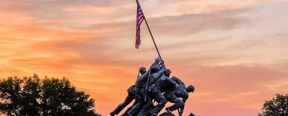 @michaeldphotos - sunset at Marine Corps Memorial 